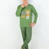 Çocuk yeşil pijama takımı.
