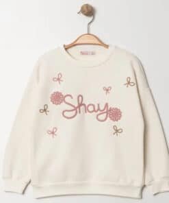 Kız çocuklarına özel sweatshirt.