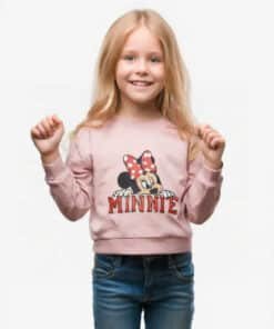 Kız Minnie Mouse sweatshirt’ü.