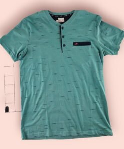 Alternative view of Erkek Yeşil Pamuk Kapri Pijama Takımı - Dört Mevsim Kullanıma Uygun