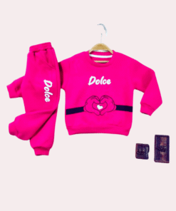 Alternative view of Kız Çocuk Fuşya 2'li Takım Takım | 2 - 5 Yaş | Sweat & Eşofman Altı