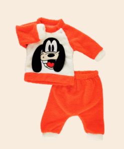 Alternative view of Welsoft Bebek Takım | Turuncu & Beyaz | Kalın Dokulu | Uzun Kol | 6 - 18 Ay