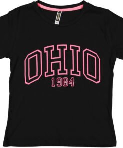 Alternative view of Kız Çocuk Siyah Tişört | Fosforlu | 10 - 14 Yaş