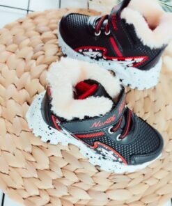 Kız Çocuk Ayakkabı - Su Geçirmez Yünlü İç Kısım - Kaymaz Tabanlı