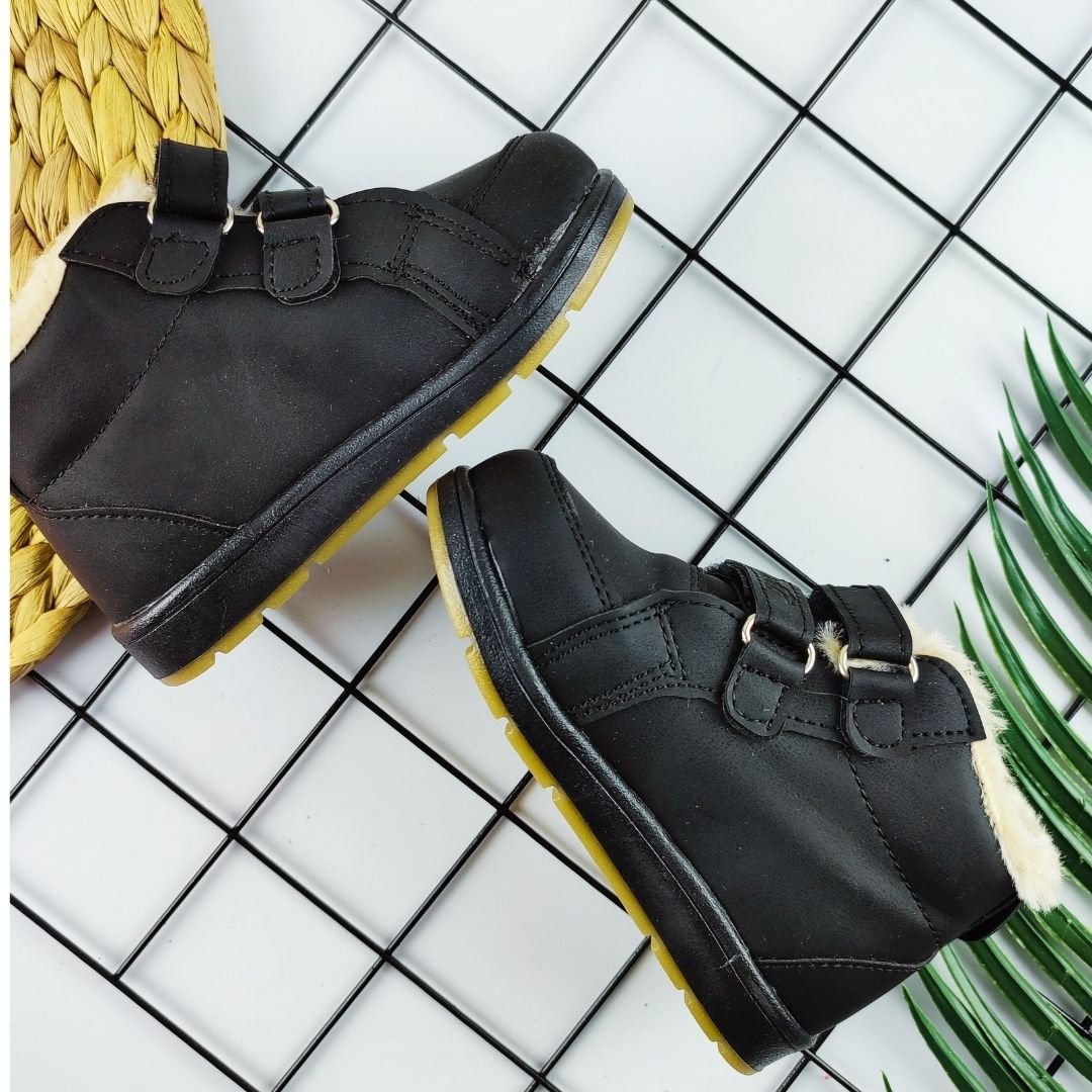 İçi Tüylü Detaylı Çocuk Bot - Su Geçirmez Ve Isıtıcı - Görsel 2