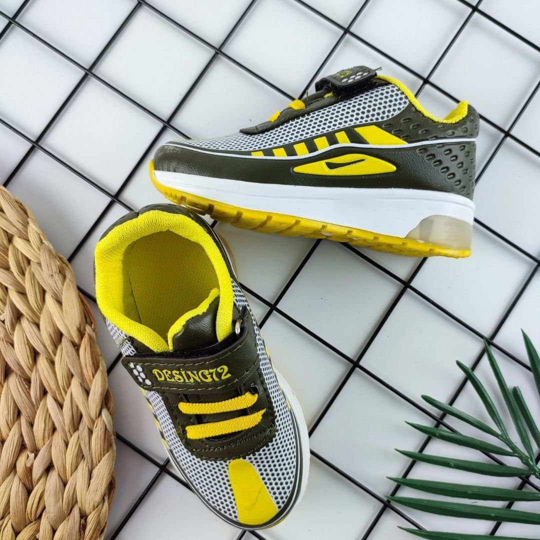 Çocuk Haki Yeşil Spor Ayakkabı - Konforlu Ve Şık Tasarım - Görsel 3