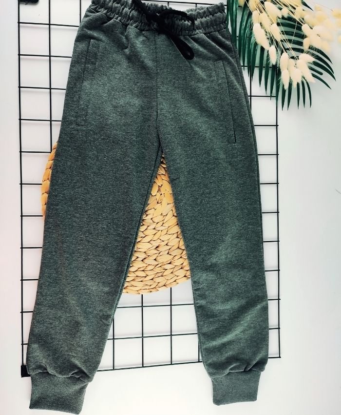 İpeks Kompak Ribana Paça Çocuk Eşofman Altı - Pamuk, Kaliteli Malzeme, Rahat Kesim - Görsel 4