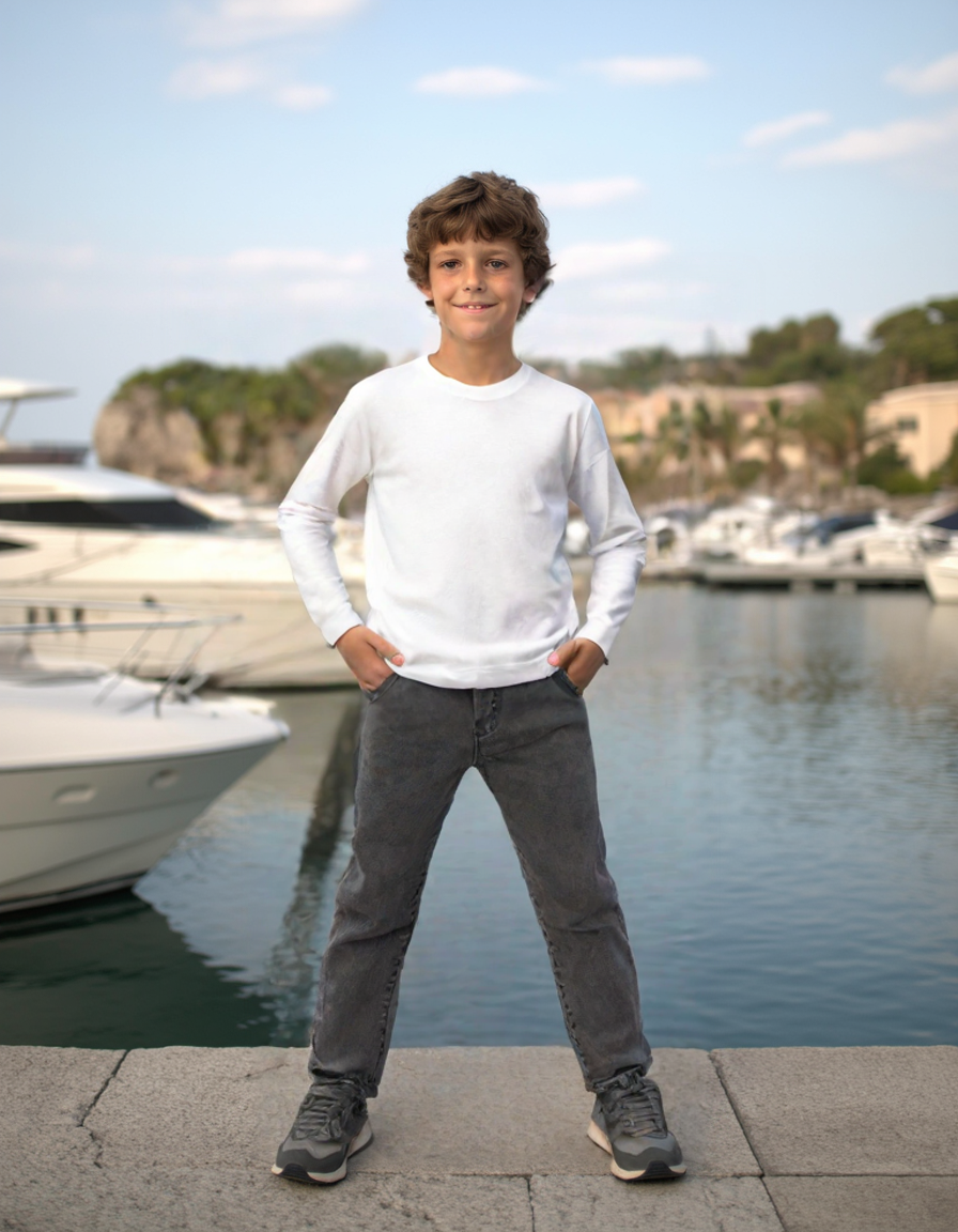 Erkek Çocuk Klasik Kot Pantolon - Şık Ve Rahat Çocuk Kotu - Robin Life