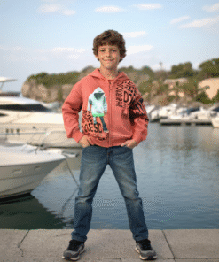 Erkek Çocuk Kremit Renk Fermuarlı Hırka | 7 Yaş