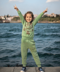 Kız Çocuk Yeşil 2'li Takım | Sweat Ve Alt | 2 - 5 Yaş | Yeşil