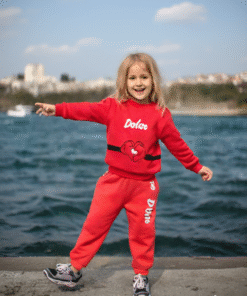 Kız Çocuk Fuşya 2'li Takım Takım | 2 - 5 Yaş | Sweat & Eşofman Altı